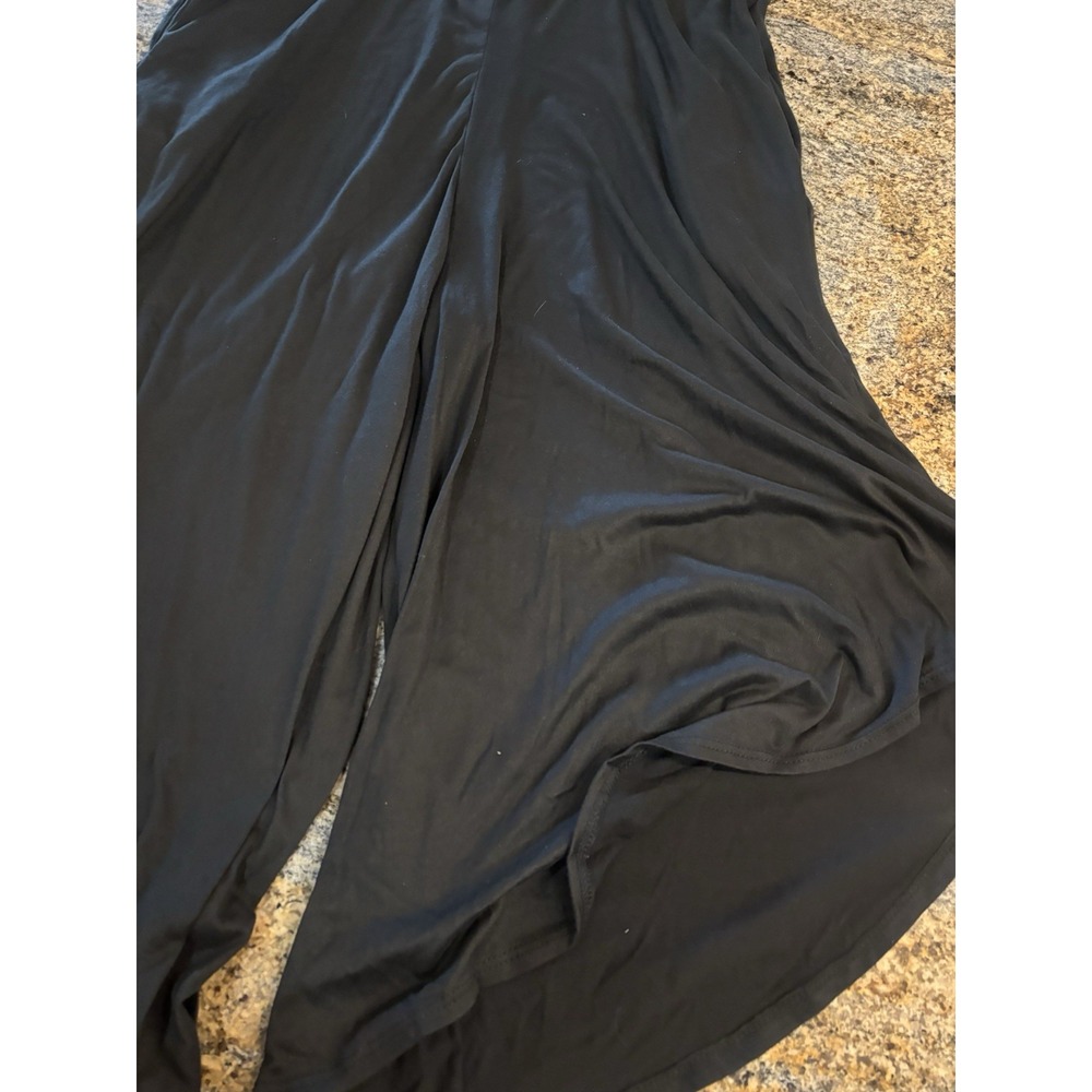 NWT J. Valdi Flowy Jumpsuit Swim Cover Up Jumpsuit Black Size Large - Picture 12 of 12